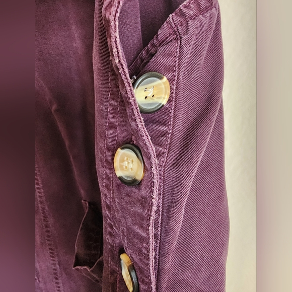 Purple Sleeveless Button-Down Dress - Picture 4 of 5